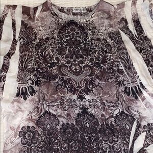 Elegant Black and White Women's Top